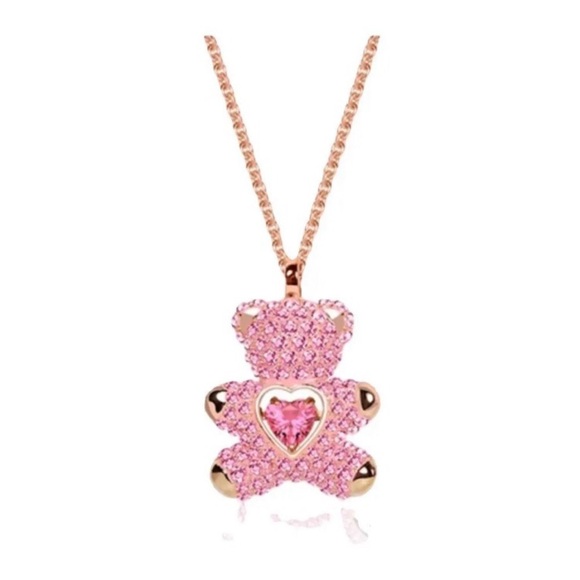 Swarovski pink bear necklace - Picture 2 of 8